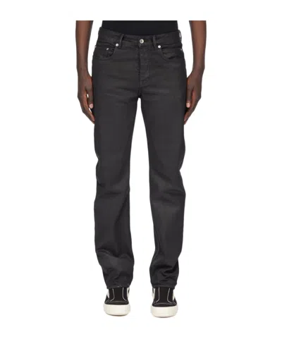 RICK OWENS DRKSHDW DENIM TROUSERS WITH BELT LOOPS