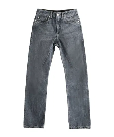 Rick Owens Drkshdw Denim Trousers With Belt Loops In Gray