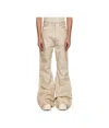Rick Owens Drkshdw Beige Hollywood Bolan Bootcut Jeans In Nude