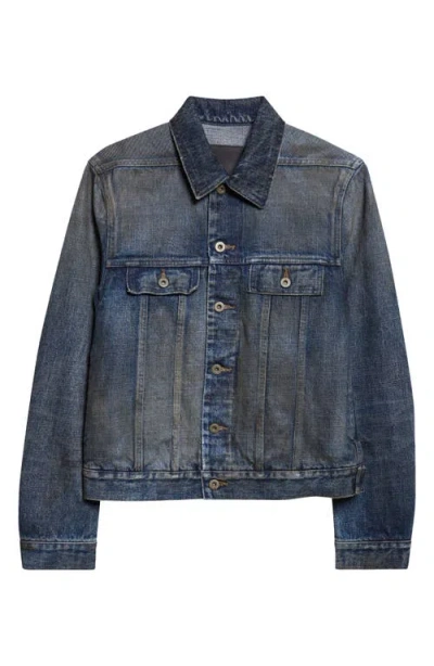 Rick Owens Drkshdw Denim Trucker Jacket In Blue