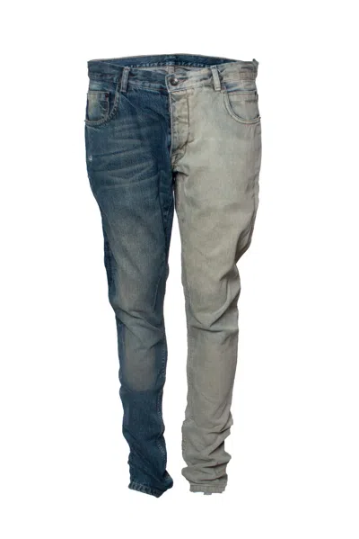 Rick Owens Drkshdw Detroit Cut Jeans In Blue