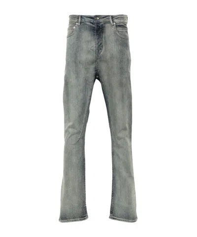 Rick Owens Drkshdw Detroit Cut Jeans In Gray