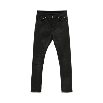 Pre-owned Rick Owens Drkshdw Detroit Cut Pant 'black/wax' | Men's Size 36