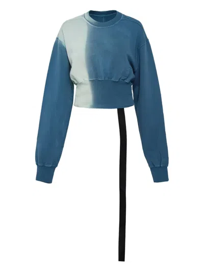 RICK OWENS DRKSHDW DIP-DYE STRAP-DETAIL SWEATSHIRT