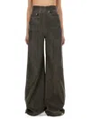 Rick Owens Drkshdw "dirt Cooper" Denim Pants In Grey