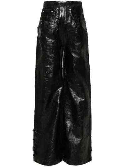 Rick Owens Drkshdw Dirt Cooper Trousers In 09 Black