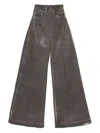 Rick Owens Drkshdw Dirt Cooper Trousers In Brown