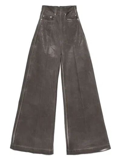 Rick Owens Drkshdw Dirt Cooper Trousers In Grey