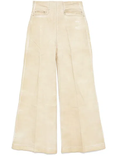 Rick Owens Drkshdw Dirt Cooper Trousers In Neutrals