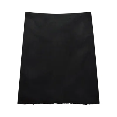Pre-owned Rick Owens Drkshdw Dirt Mini Skirt 'black/wax' | Women's Size L