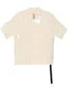 Rick Owens Drkshdw Distressed T-shirt In Nude
