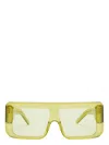 Rick Owens Drkshdw Documenta Sunglasses In Yellow