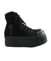 Rick Owens Drkshdw Double Bumper High-top Casual Shoes In Black