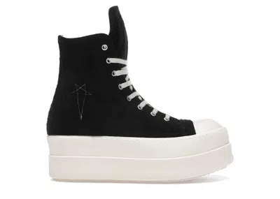 Pre-owned Rick Owens Drkshdw Double Bumper High (women's) Sneakers In Black/pearl/milk In Multi
