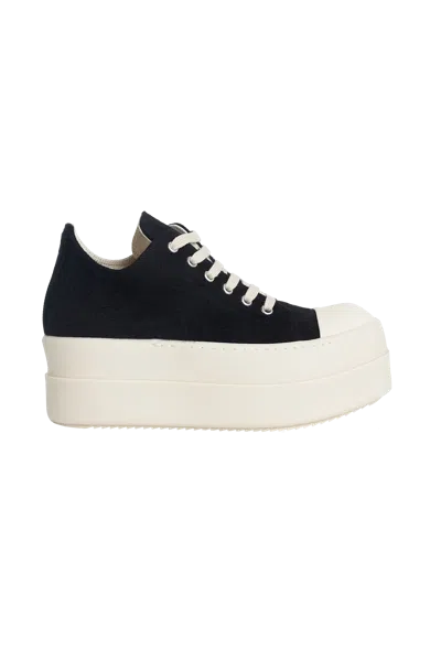 Rick Owens Drkshdw Double Bumper Low Sneaks Black/milk