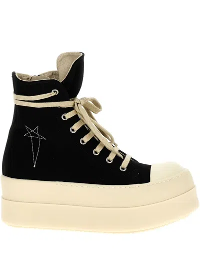 Rick Owens Drkshdw Double Bumper Sneakers In Nude