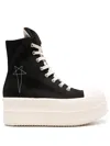 Rick Owens Drkshdw Black Porterville Double Bumper Sneaks Sneakers In Black