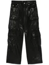 Rick Owens Drkshdw Double Cargo Jeans In 09 Nero
