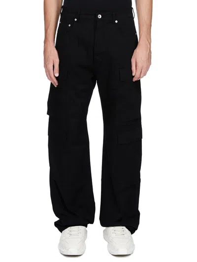 Rick Owens Drkshdw Double Cargo Jeans In Black