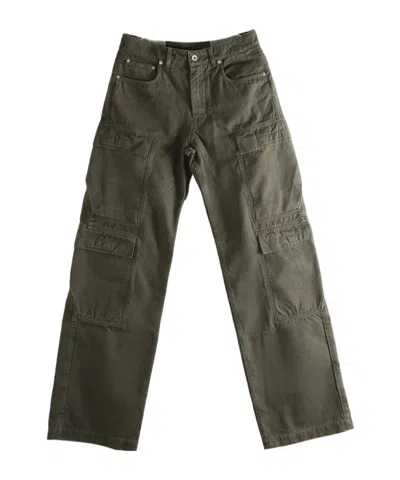 Rick Owens Drkshdw Double Cargo Jeans In Gray