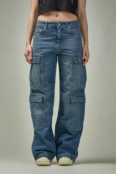 RICK OWENS DRKSHDW DOUBLE CARGO JEANS