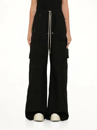 Rick Owens Drkshdw Double Cargo Jumbo Belas In Black