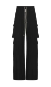 Rick Owens Drkshdw Drkshdw By Rick Owens Creatch Wide Cargo Pants In Black