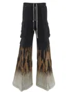 Rick Owens Drkshdw Black Porterville Double Jumbo Belas Cargo Pants In Black