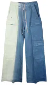 Rick Owens Drkshdw Double Cargo Jumbo Belas Pants In Toothpaste Degrade