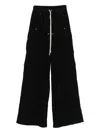Rick Owens Drkshdw Double Jumbo Belas Cargo Trousers In Black