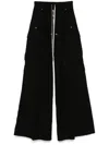 Rick Owens Drkshdw Double Jumbo Belas Cargo Trousers In Black