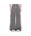Rick Owens Drkshdw Jumbo Belas Double Cotton Cargo Pants In Stone