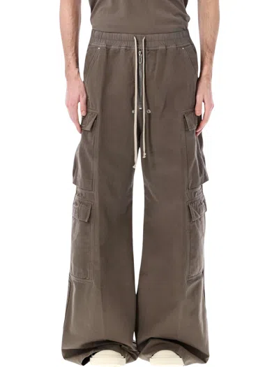 Rick Owens Drkshdw Double Cargo Jumbo Belas Wide-leg Pants - Size M In Brown