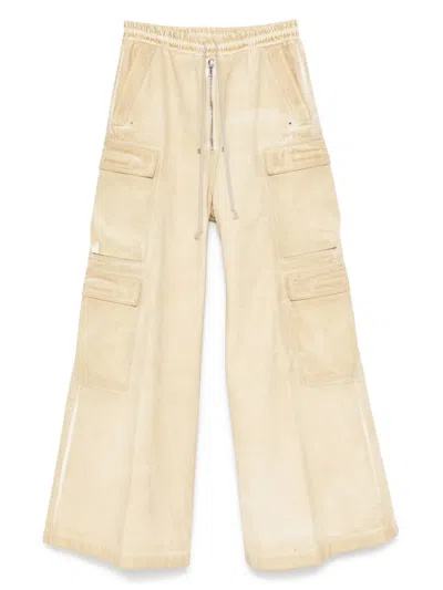 Rick Owens Drkshdw Double Cargo Jumbo Trousers In 中性色