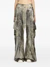Rick Owens Drkshdw Double-cargo Trousers In Gray