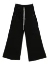 Rick Owens Drkshdw Double Jumbo Belas Cargo Trousers In Black