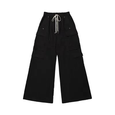 Pre-owned Rick Owens Drkshdw Double Jumbo Belas Cargo Pants 'black' | Men's Size Xxl