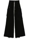 Rick Owens Drkshdw Double Jumbo Belas Cargo Trousers In Black