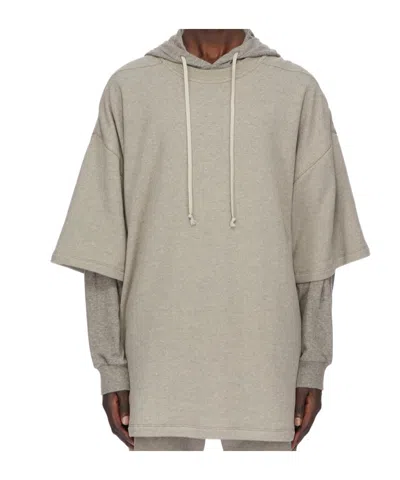 RICK OWENS DRKSHDW DOUBLE-LAYERED HOODIE