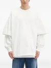 Rick Owens Drkshdw Off-white Hollywood Tommy Hustler Sweat T-shirt In White
