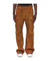 Rick Owens Drkshdw Double Pocket Jeans In Orange