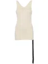 Rick Owens Drkshdw Double Ziggy Banana Jersey Tank Top In Neutrals