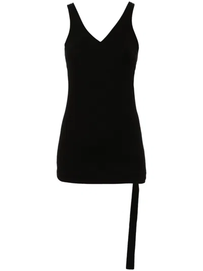Rick Owens Drkshdw Double Ziggy Bananatank Top In Black