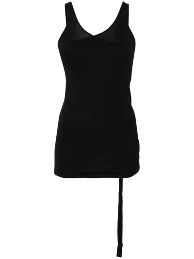 Rick Owens Drkshdw Double Ziggy Tank Top In Black