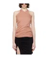 Rick Owens Drkshdw Pink Double Ziggy Banana Tank Top In Pink