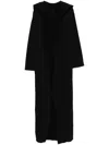 Rick Owens Drkshdw Dragging Coat In Black