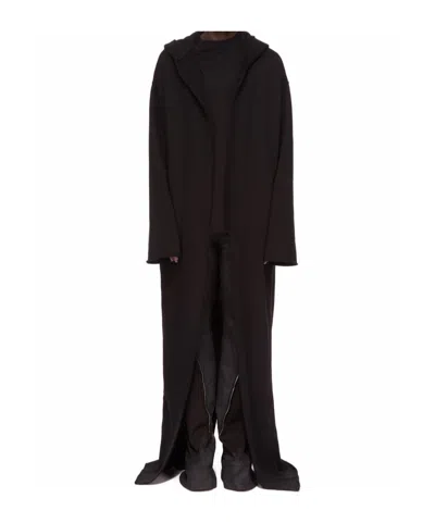 Rick Owens Drkshdw Dragging Coat In Black