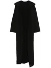 Rick Owens Drkshdw Dragging Coat In Black
