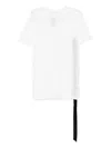Rick Owens Drkshdw Drape-detail T-shirt In White