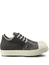 Rick Owens Drkshdw Draped-detail Sneakers In Black
